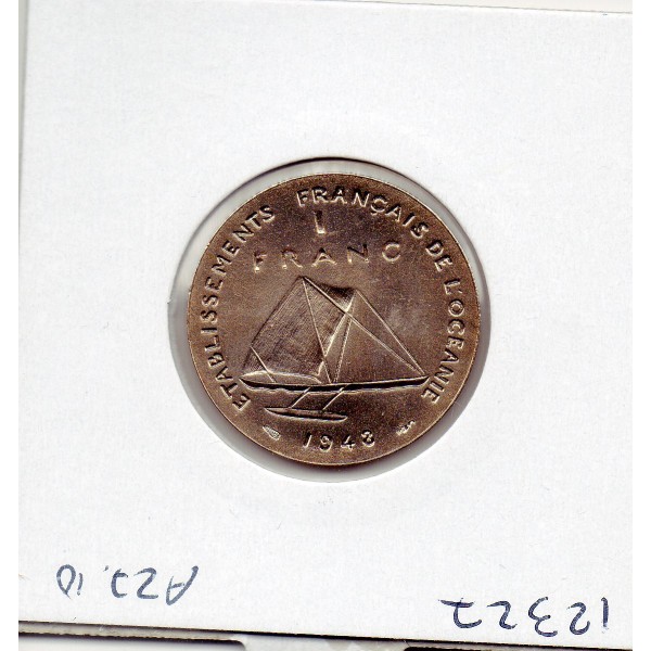 Océanie Essai 1 Franc 1948 sans listel FDC, Lec.7