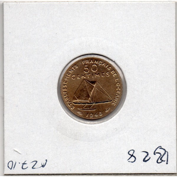 Océanie Essai 50 centimes 1948 sans listel FDC, Lec.3