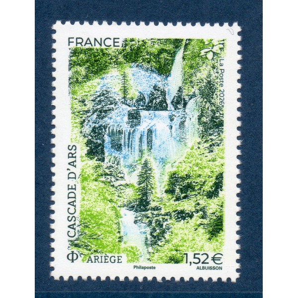 Timbre France 5976, Cascades d'Ars - Ariège, Neuf