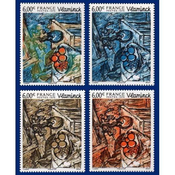 Timbre France 5991-5994, Maurice de Vlaminck, Neuf