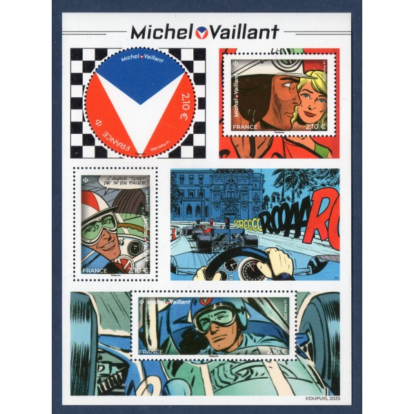 Bloc feuillet F5897, Michel Vaillant, Neuf