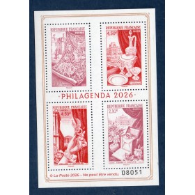 Bloc Feuillet France Philagenda 2026 Timbres Neufs