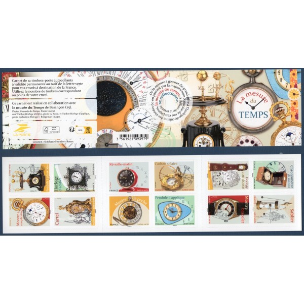 Carnet Commémoratif BC2632, La Mesure du Temps, Neufs