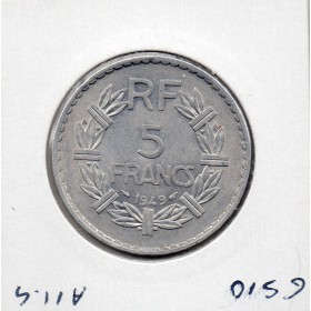 5 francs Lavrillier 1949 Sup+ 9 fermé