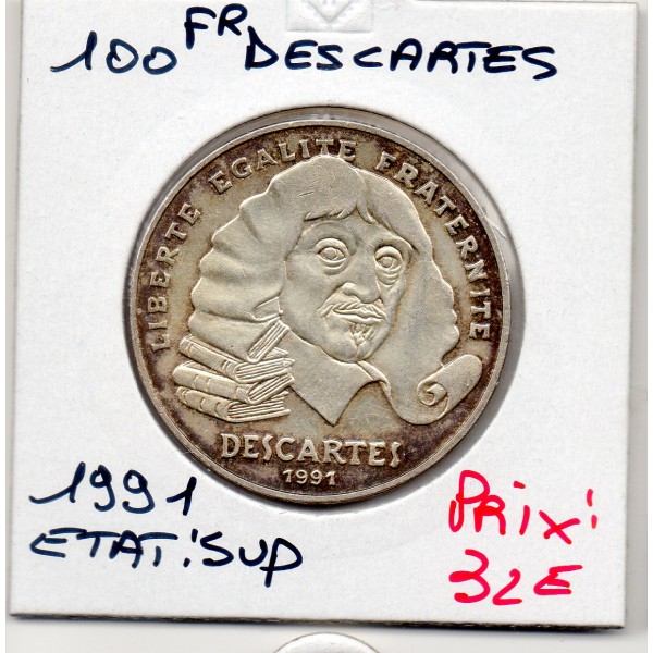 100 francs Descartes 1991 Sup