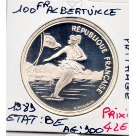 100 francs Albertville Patinage 1989 BE