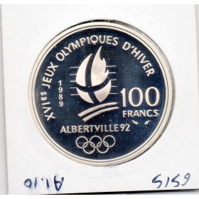 100 francs Albertville Patinage 1989 BE