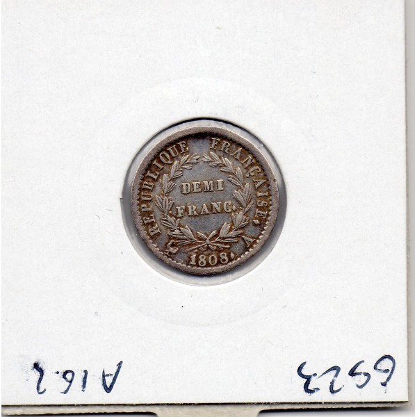 1/2 Franc Napoléon 1er 1808 A paris TTB+