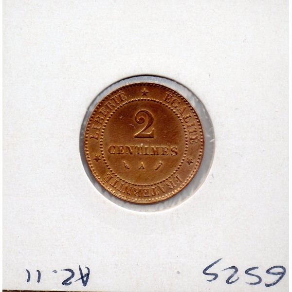 2 centimes Cérès 1886 Sup nettoyée