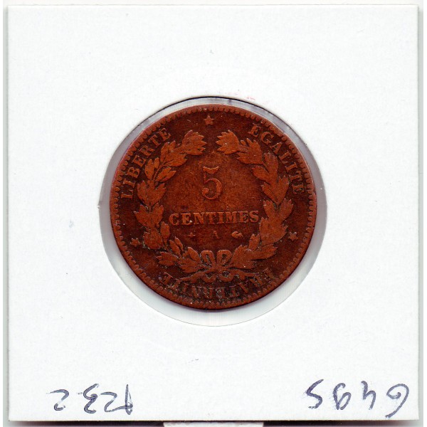 5 centimes Cérès 1879 A Paris TB-
