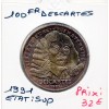 100 francs Descartes 1991 Sup