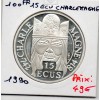 100 francs/15 écus Charlemagne 1990 BE