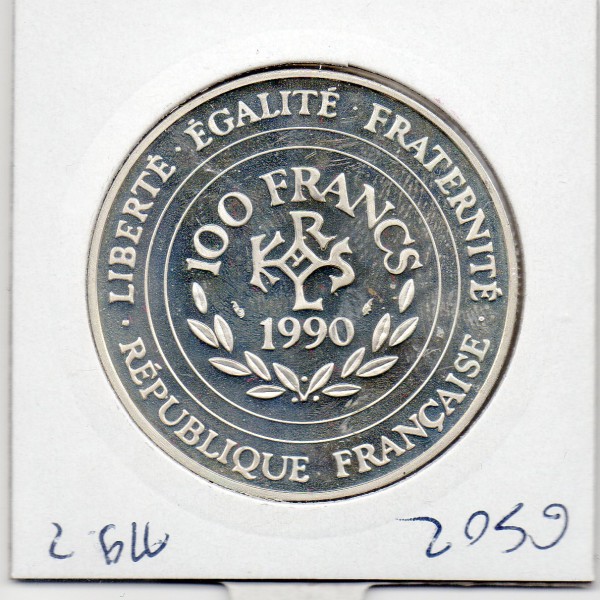 100 francs/15 écus Charlemagne 1990 BE