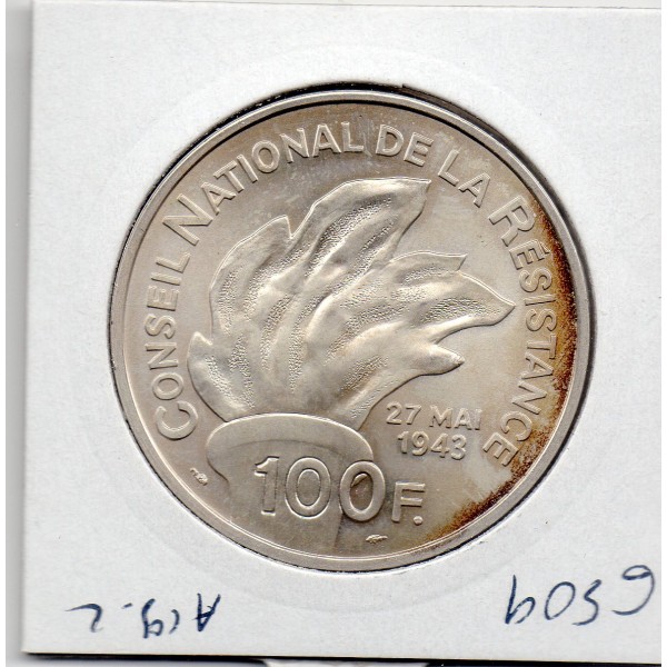 100 francs/15 écus Jean Moulin 1993 BE