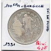 100 francs Albertville Ski de fond 1991 BE