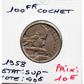 100 francs Cochet 1958 Sup-