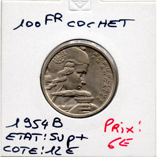 100 francs Cochet 1954 B Beaumont Sup+