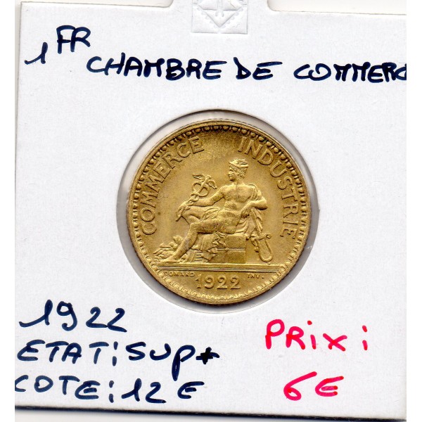Bon pour 1 franc Commerce Industrie 1922 Sup+