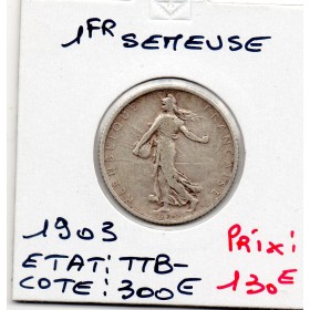 1 franc Semeuse Argent 1903 TTB-