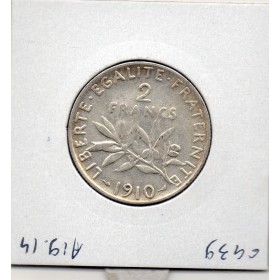 2 Francs Semeuse Argent 1910 TTB