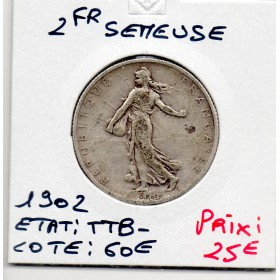 2 Francs Semeuse Argent 1902 TTB-
