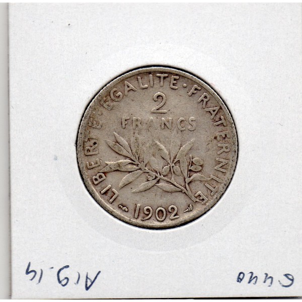 2 Francs Semeuse Argent 1902 TTB-