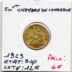 Bon pour 50 centimes Commerce Industrie 1923 Sup