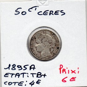50 centimes Cérès 1895 A Paris TB+