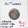 50 centimes Cérès 1895 A Paris TB+
