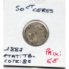 50 centimes Cérès 1887 A Paris TB-