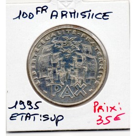 100 francs argent Armistice Pax 1995 Sup