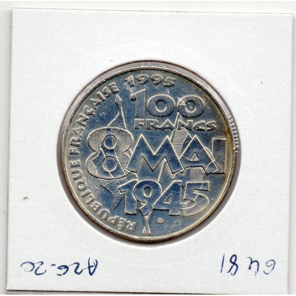 100 francs argent Armistice Pax 1995 Sup