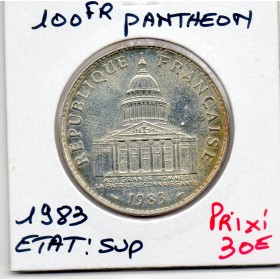 100 francs argent Panthéon 1983 Sup