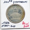 100 francs argent Panthéon 1983 Sup