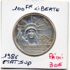 100 francs argent Liberté 1986 Sup