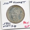 100 francs argent jean Monnet 1992 Sup