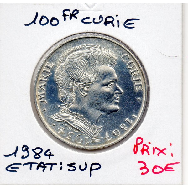 100 francs Marie Curie 1984 Sup