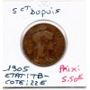 5 centimes Dupuis 1905 TB-