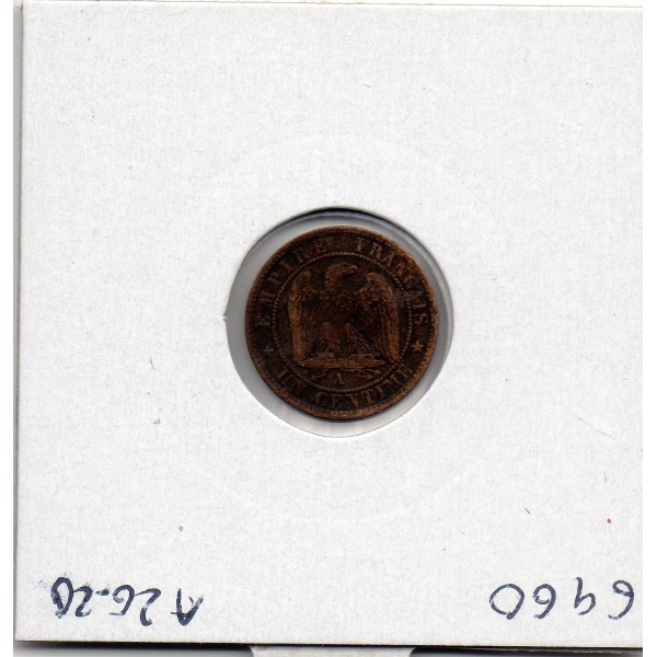 1 centime Napoléon III tête nue 1854 A Paris TTB