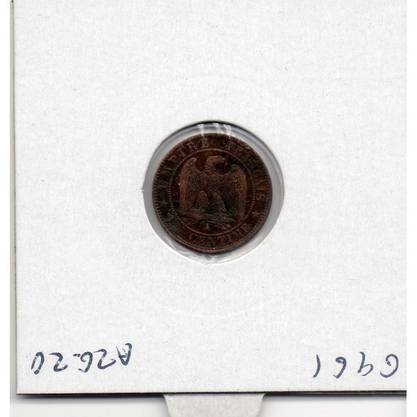 1 centime Napoléon III tête laurée 1862 A Paris TTB