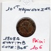 10 centimes Napoléon 1er 1808 A Paris TTB