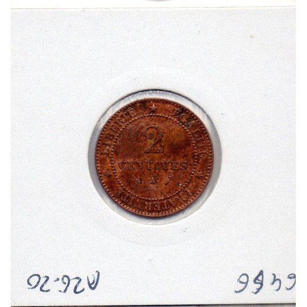 2 centimes Cérès 1892 Sup-