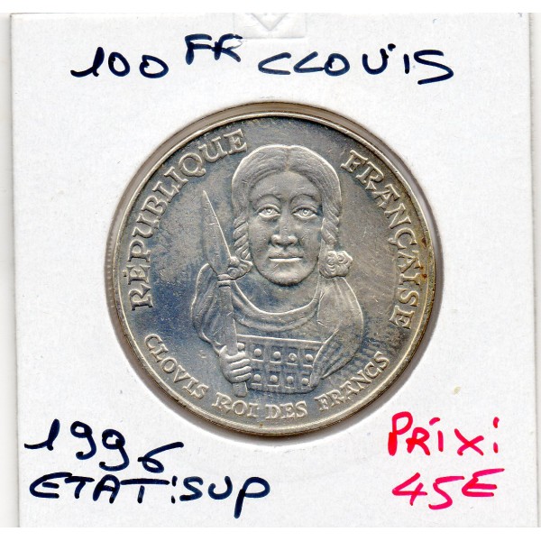 100 francs argent Clovis 1996 Sup