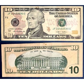Etats Unis P.532 Atlanta, TTB Billet de 10 Dollars 2009 série F