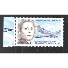 Timbre France Poste Aérienne 102a, Elisabeth Boselli, Neuf, issu du mini-feuillet