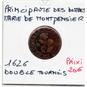 Principauté des Dombes, Marie de Bourbon Montpensier (1626) Double Tournois TTB-