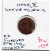 Denier Tournois non daté S Troyes Henri III TB-
