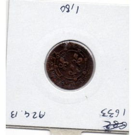 Ardennes, Principauté Arches Charleville, Charles II de Gonzague, (1642) Double tournois type 23 TTB