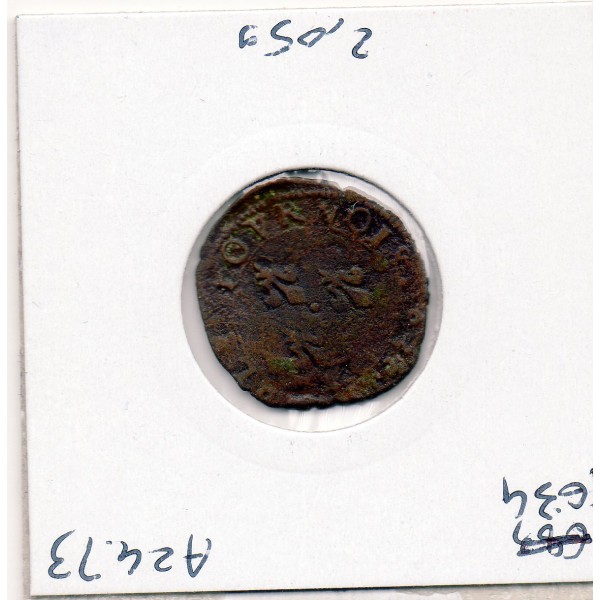 Double tournois 1590 P Dijon Charles X TB-