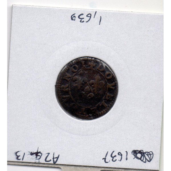 Ardennes, Principauté Chateau Regnault, Francois de bourbon Conti TB, (1605-1614) Double tournois Type 18